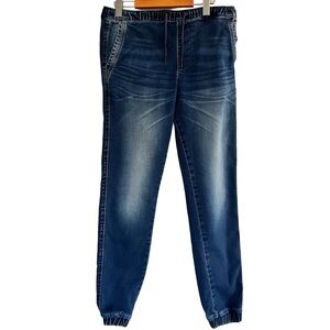 Jack & Jones Men’s Tapered Vega Blue Denim Jogger Pants Size 30 34